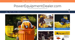 Desktop Screenshot of powerequipmentdealer.com